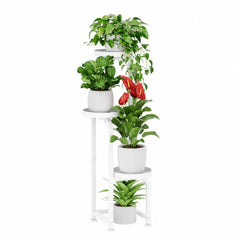 Bamworld High Plant Stand Indoor Outdoor, Corner Metal Flower Pot Rack for Several Plants, 3 Tier Heavy Duty Plant Shelf for Patio Garden Balcony Living Room Bedroom