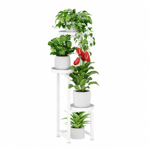 Bamworld High Plant Stand Indoor Outdoor, Corner Metal Flower Pot Rack for Several Plants, 3 Tier Heavy Duty Plant Shelf for Patio Garden Balcony Living Room Bedroom