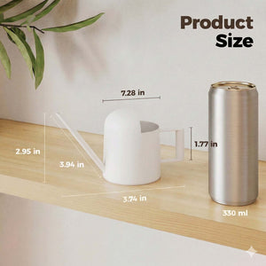 Bamworld 10oz Mini Matte White Stainless Steel Watering Can