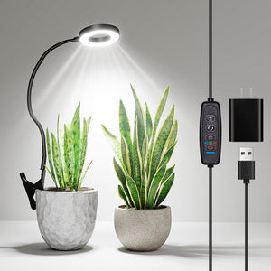Bamworld Smart 2-in-1 Hybrid Halo LED Grow Light with Dual-Mount System