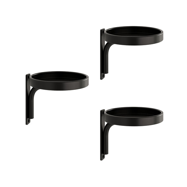 Bamworld Heavy-Duty Metal Wall Mounted Plant Shelves - 3-Pack