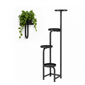 Vertical Plant Wall - 4-Tier Corner Stand & Wall Planter Bundle
