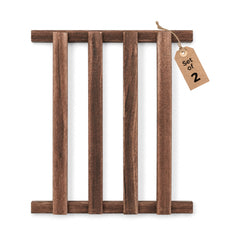 Bamworld DIY Medium Wooden Slatted Shelves - Modular Partition Platforms
