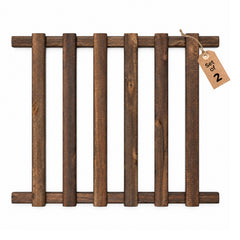 Bamworld DIY Large Wooden Slatted Shelves - 2-Piece Pack