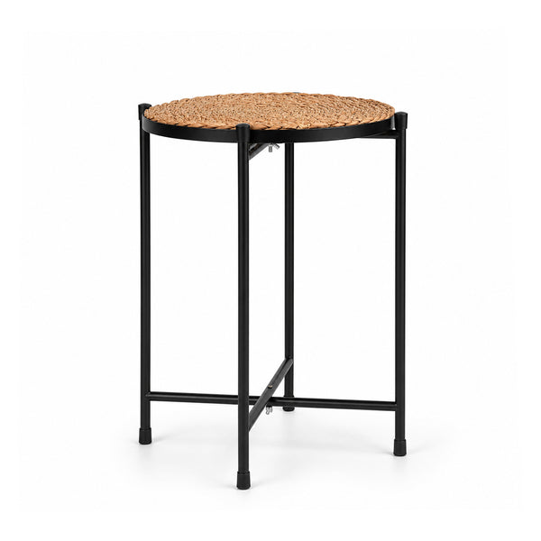 Bamworld 16.5" Boho Round Rattan Plant Stool
