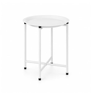 Bamworld 16.5" Round Metal Plant Stand with Removable Tray