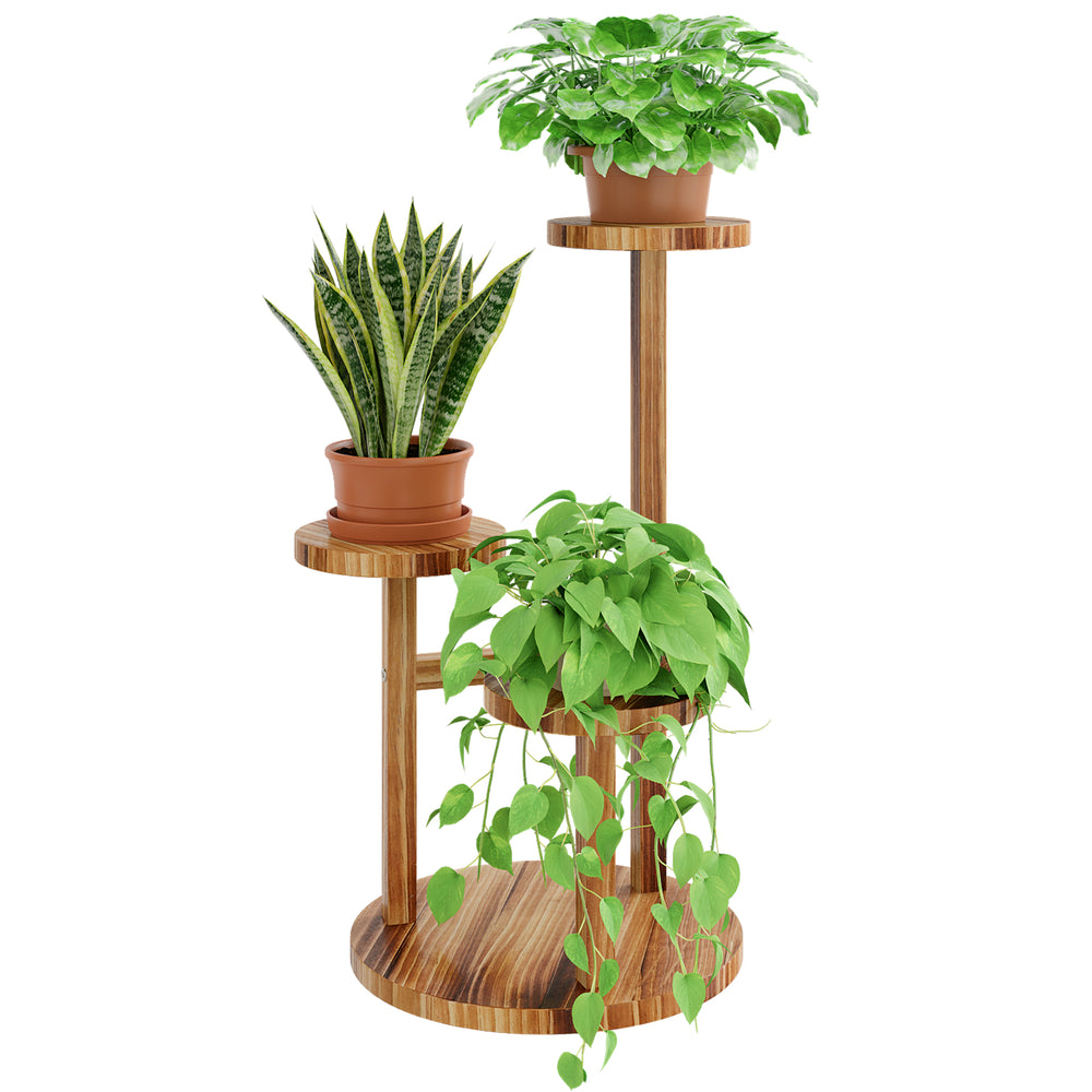 Bamworld 3 Tier Plant Stand Indoor For Multiple Plants, Corner Flower Shelf Plant Holder Display Rack Shelving for Patio Garden Balcony Bedroom Living Room