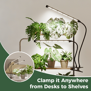 Bamworld Smart Flexible Clamp LED Grow Light with Integrated Timer