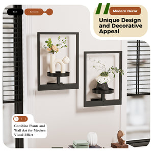 Bamworld 2-Pack Patented Wall-Mounted Metal Plant Hangers