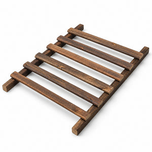 Bamworld DIY Large Wooden Slatted Shelves - 2-Piece Pack