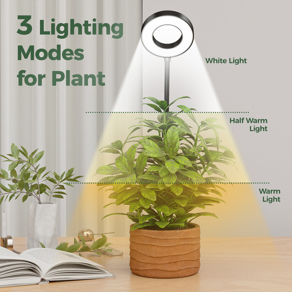 Bamworld Smart 2-in-1 Hybrid Halo LED Grow Light with Dual-Mount System