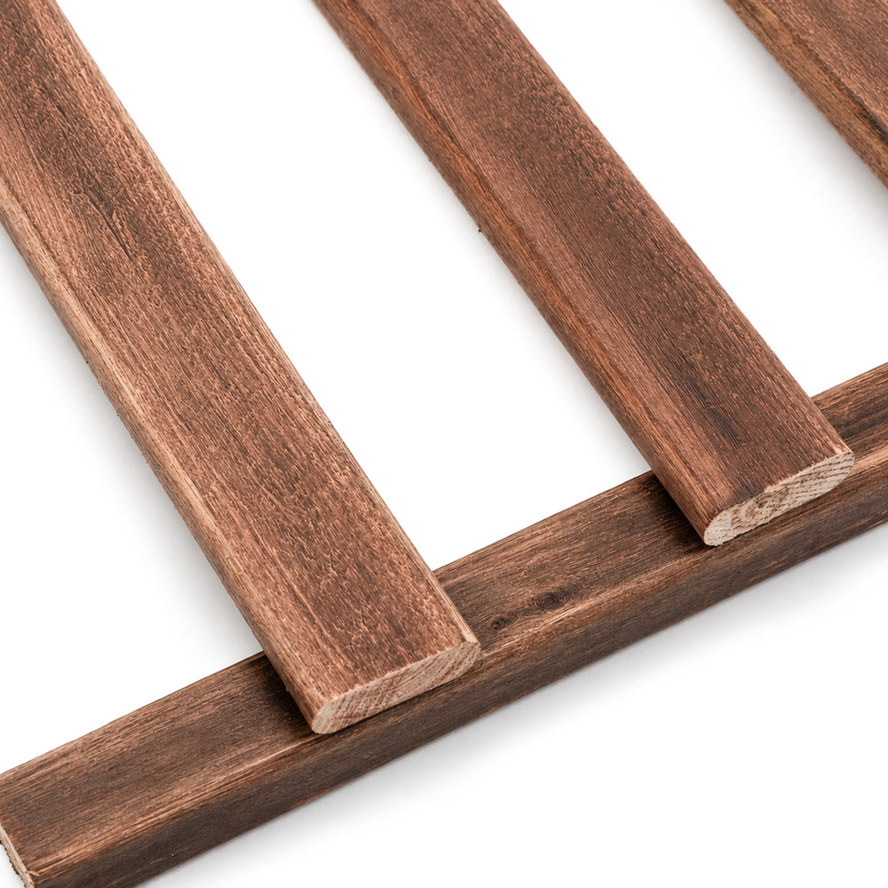 Bamworld DIY Medium Wooden Slatted Shelves - Modular Partition Platforms