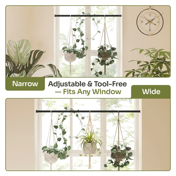 Bamworld 27"-51" Adjustable Window Plant Hanger