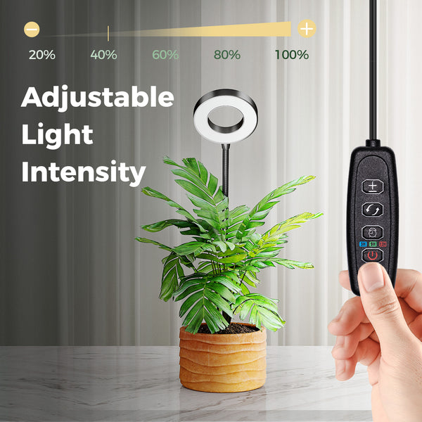 Bamworld Smart 2-in-1 Hybrid Halo LED Grow Light with Dual-Mount System