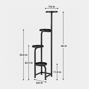 Vertical Plant Wall - 4-Tier Corner Stand & Wall Planter Bundle
