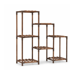 Bamworld DIY Medium Wooden Slatted Shelves - Modular Partition Platforms