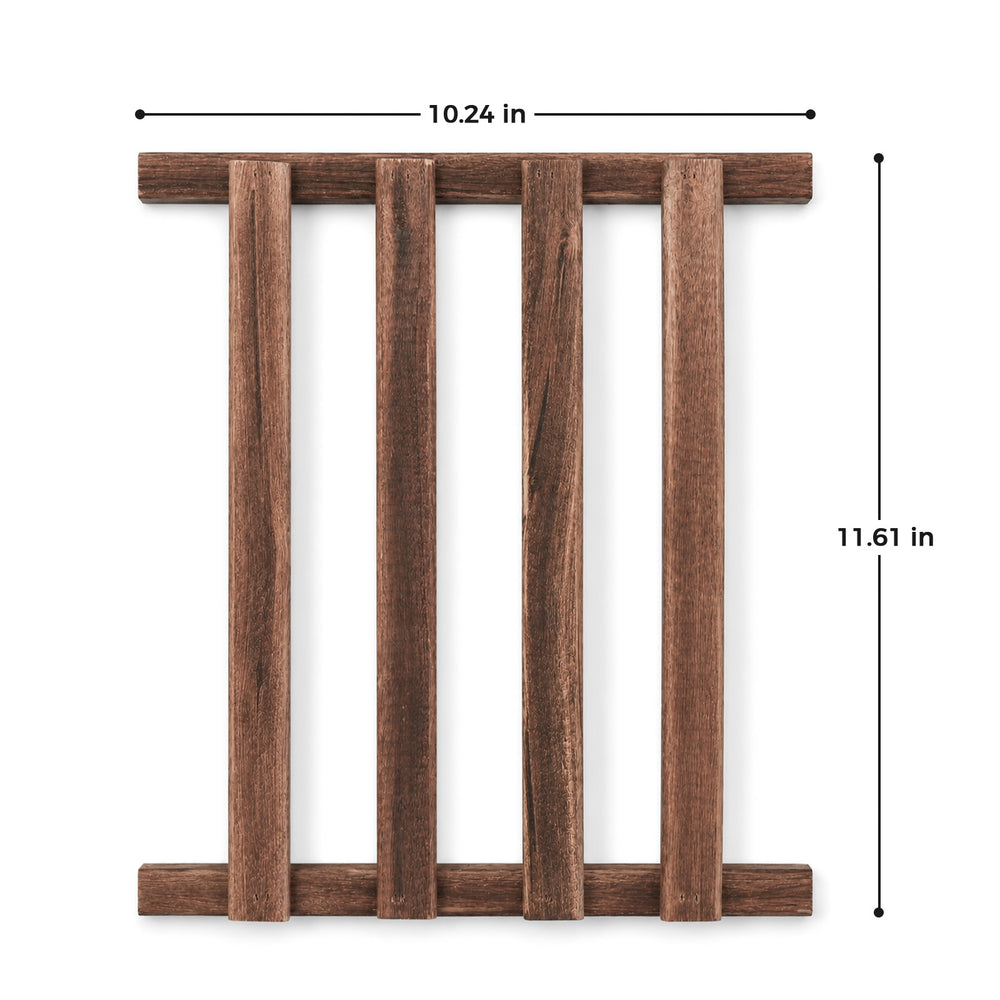 Bamworld DIY Medium Wooden Slatted Shelves - Modular Partition Platforms