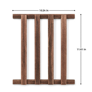 Bamworld DIY Medium Wooden Slatted Shelves - Modular Partition Platforms