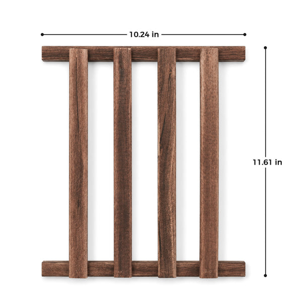 Bamworld DIY Medium Wooden Slatted Shelves - Modular Partition Platforms