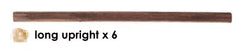 Bamworld DIY Long Upright Wooden Sticks - 6-Piece Pack